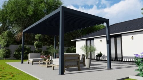 Lamellen+grey+ without awing Lamellendach